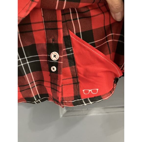 Dixxon Bo Diddley Men's Red,Black & White Plaid Button Flannel Size XL - Picture 8 of 8